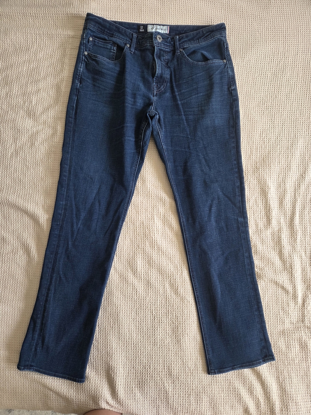 Dark Wash Straight Leg Jeans - Classic Indigo